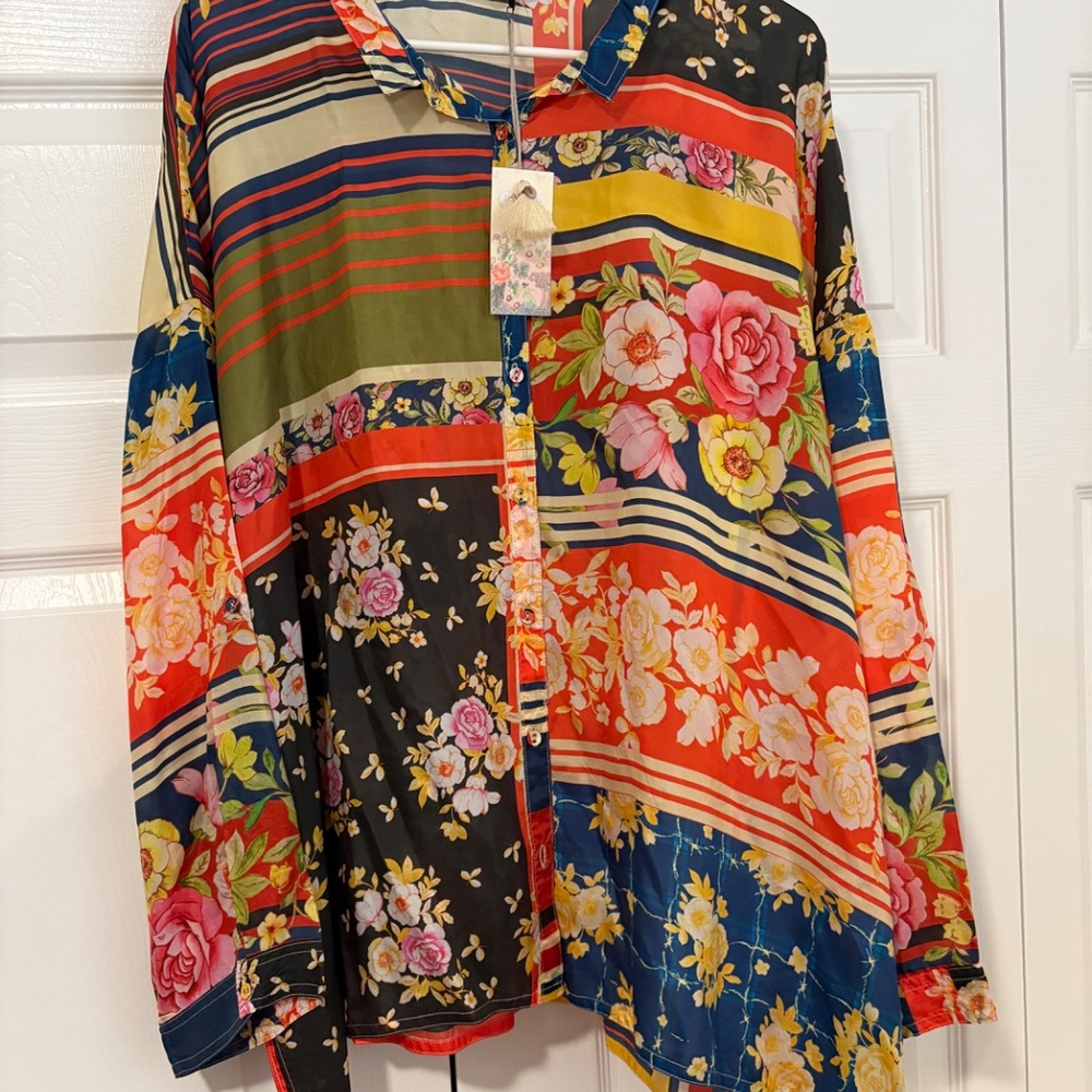 Johnny Was Ortega Nicola Button Down, XXL - Picture 2 of 8